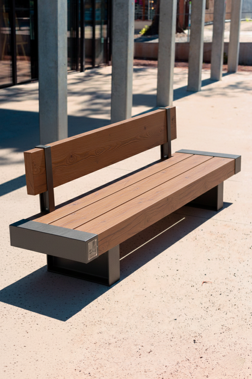 Tar Bench with Backrest